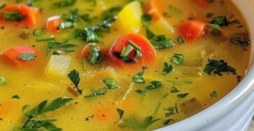 yellow vegetable soup