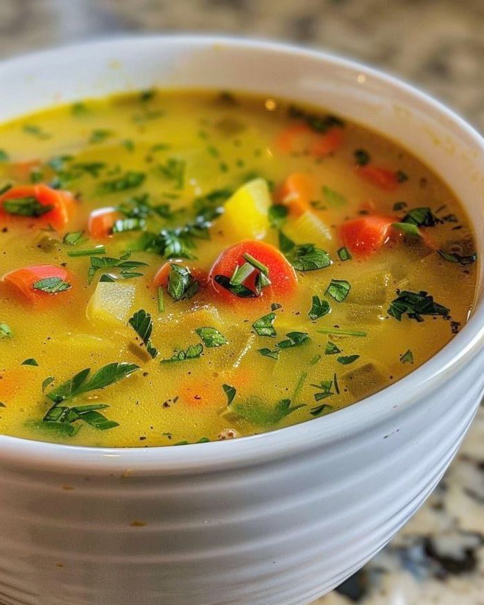 yellow vegetable soup