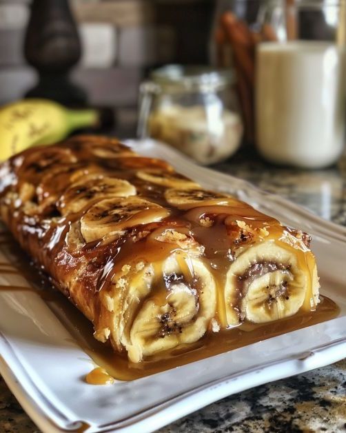 Banana Caramel Roulade