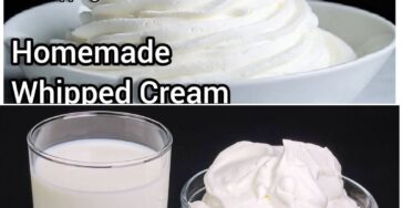 Homemade whipped cream