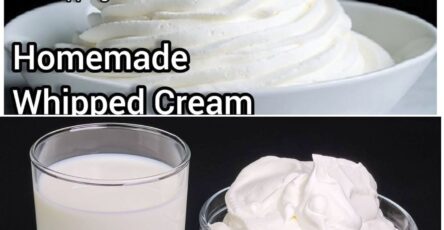 Homemade whipped cream