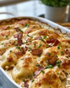 Crack Chicken Pierogi Casserole