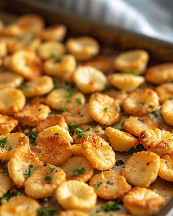 Baked Ranch Oyster Crackers