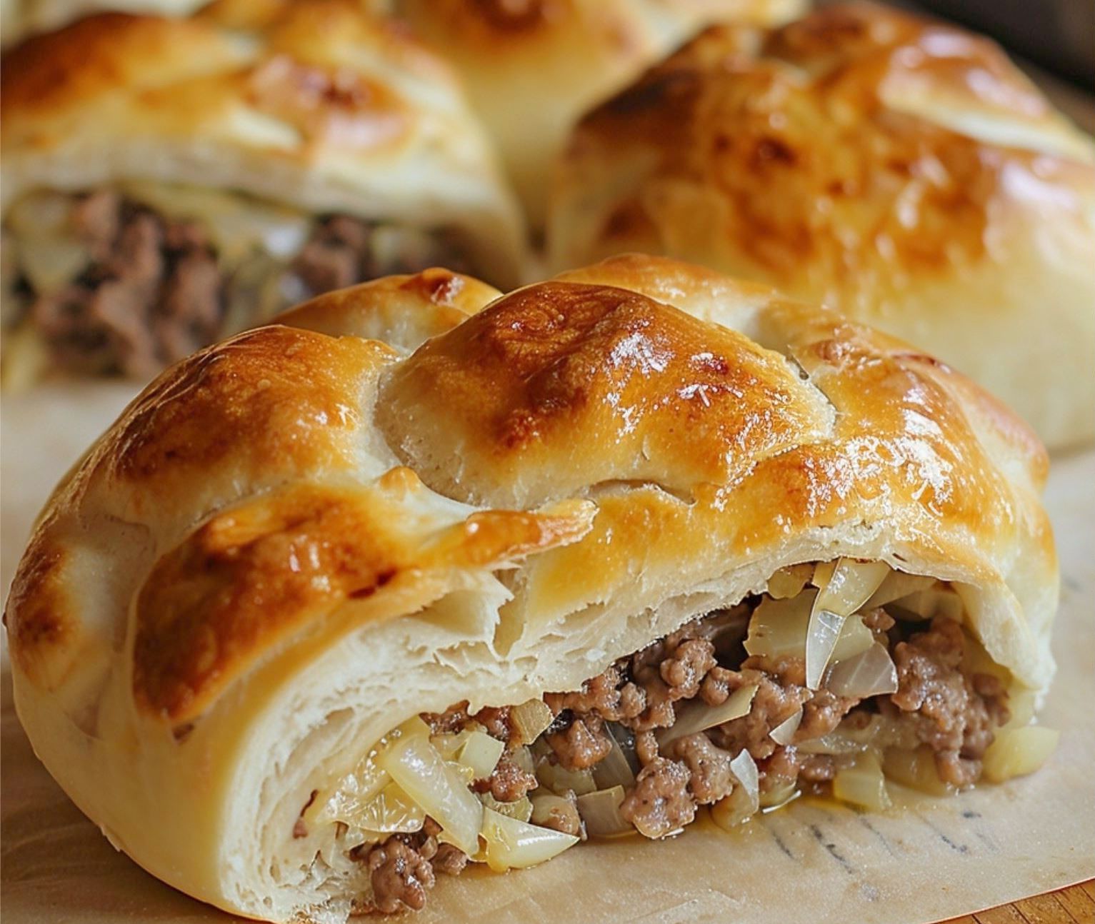 Cabbage Stuffed Bread Rolls