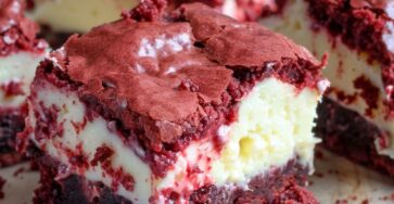 Red Velvet Cheesecake Brownies