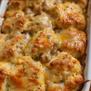 Chicken Bubble Biscuit Bake Casserole