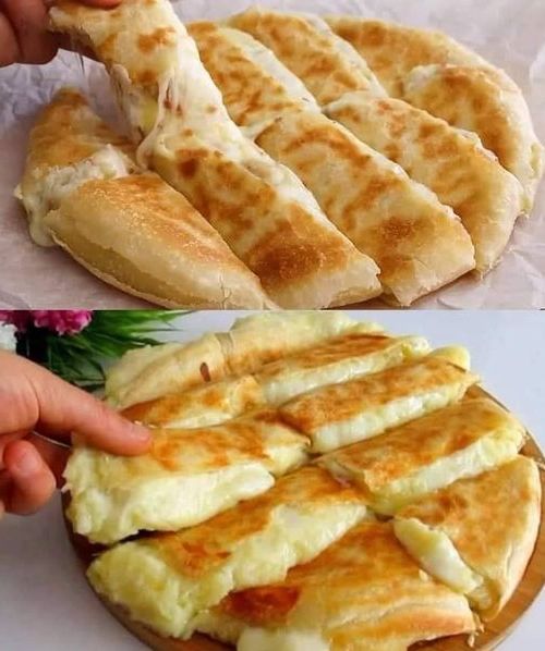 Stuffed Flatbread with Cheese