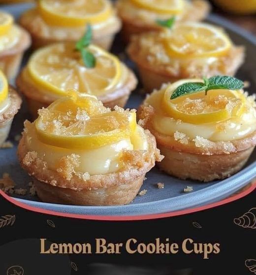 Lemon Bar Cookie Cups