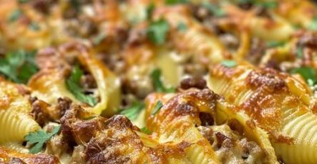 Taco Stuffed Shells with Queso