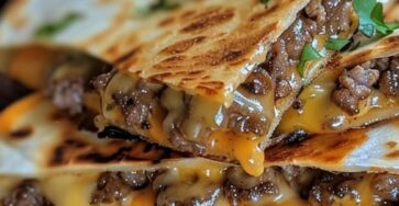 Blackstone Cheeseburger Quesadilla