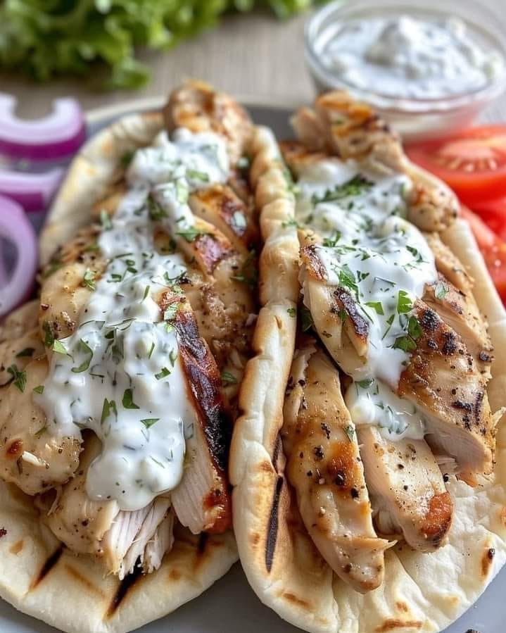 Greek Chicken Gyros