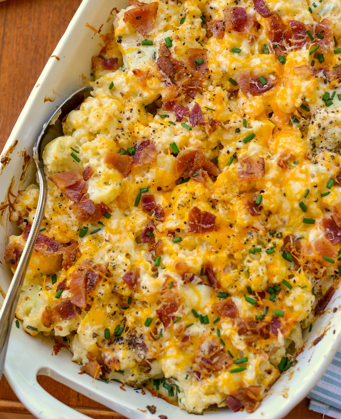 LOADED CAULIFLOWER CASSEROLE