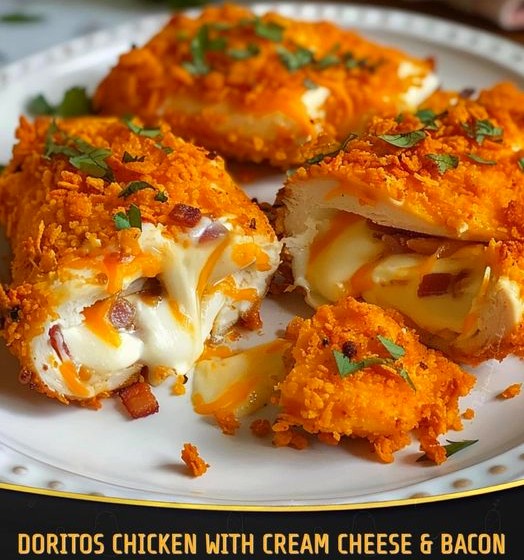 Cream Cheese and Bacon Stuffed Doritos Chicken