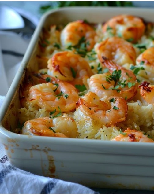 Baked Shrimp and Rice Casserole