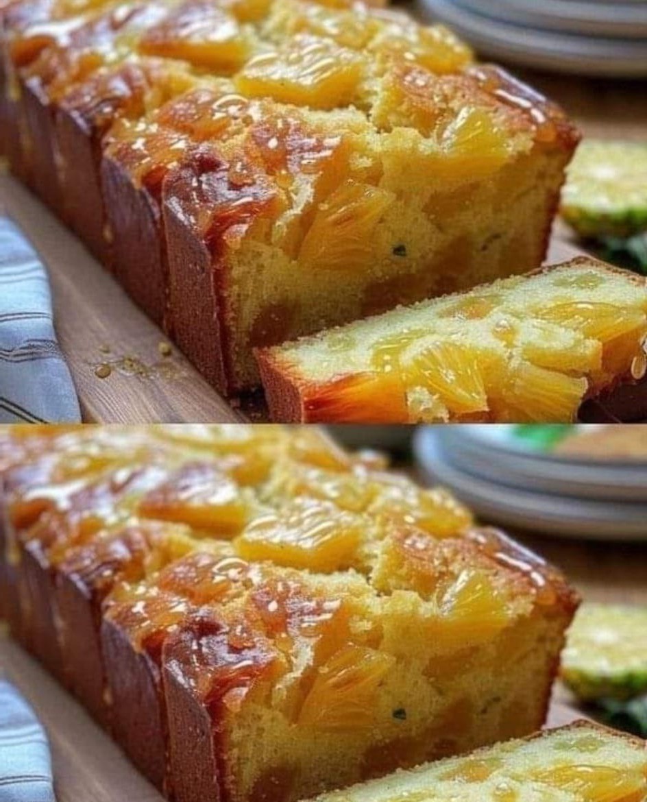 Pineapple Upside-Down Cake Loaf