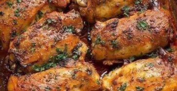 Baked Honey Garlic Chicken Thighs