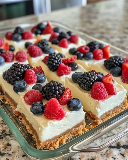 No-Bake Cheesecake Bars