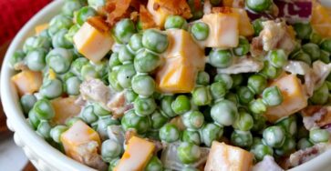 Fresh and Creamy Pea Salad