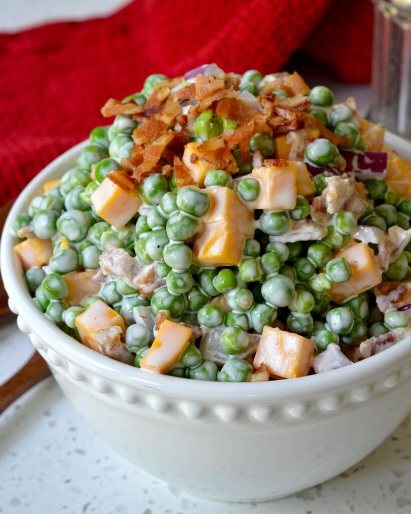 Fresh and Creamy Pea Salad