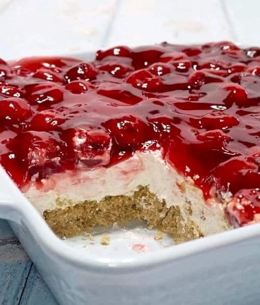 No-Bake Cherry Cheesecake