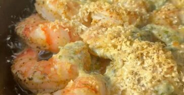 Cheesy Garlic Shrimp