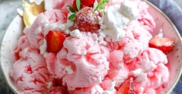 Delightful Strawberry Ice Cream