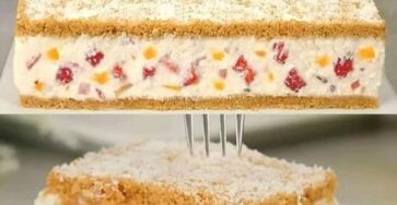 No-Bake Fruit Cream Cake