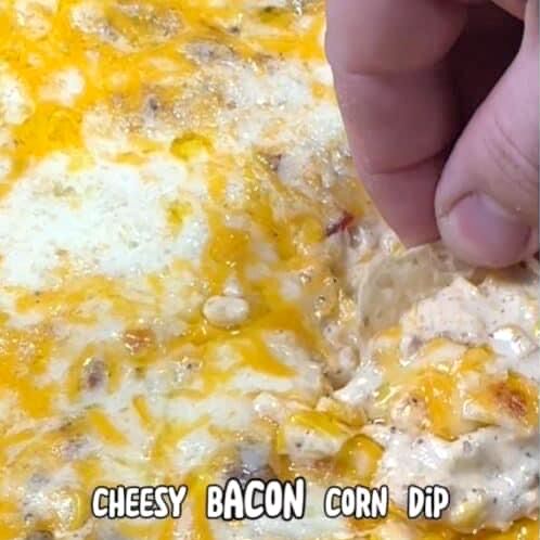 Irresistible Cheesy Bacon Corn Dip