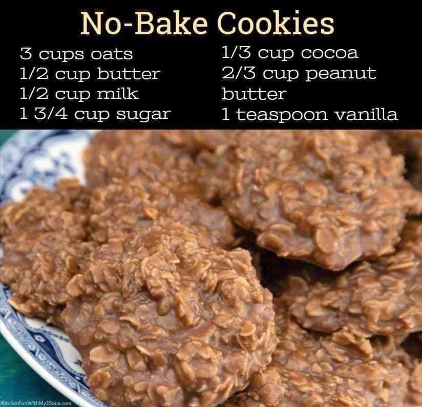 No-Bake Chocolate Peanut Butter Oatmeal Cookies Recipe