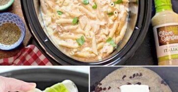 Creamy Italian Slow Cooker Chicken Pasta