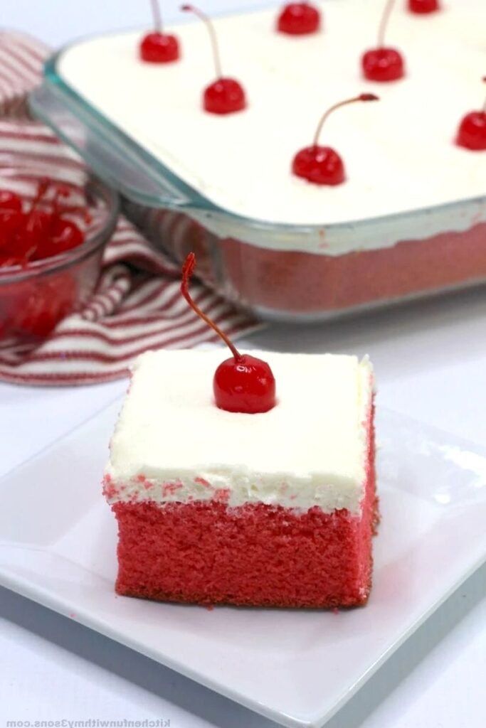 Delightful Cherry Poke Cake