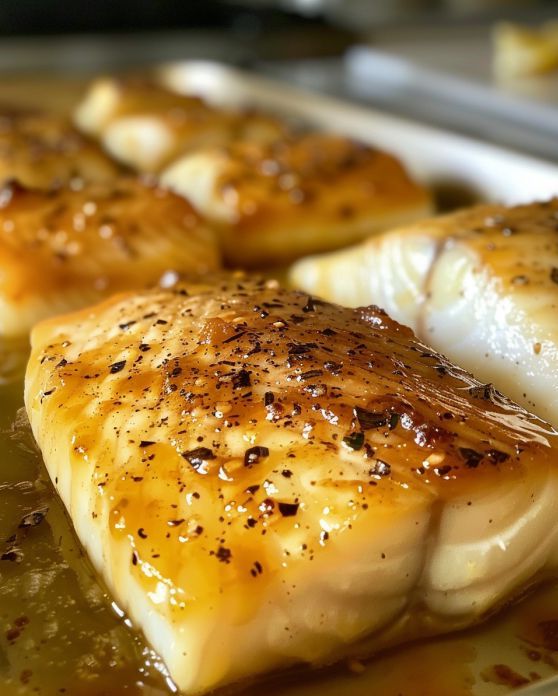 Honey Glazed Baked Cod