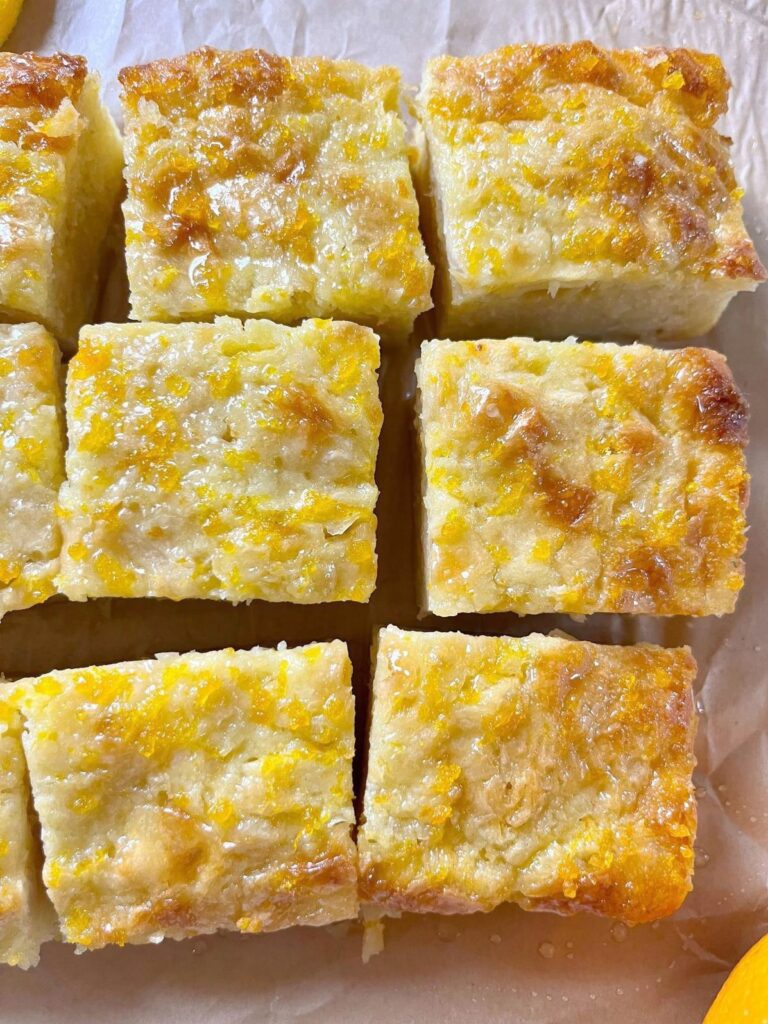 Decadent Orange Butter Cake Squares