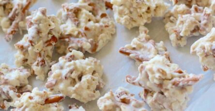 Easy White Chocolate Haystacks