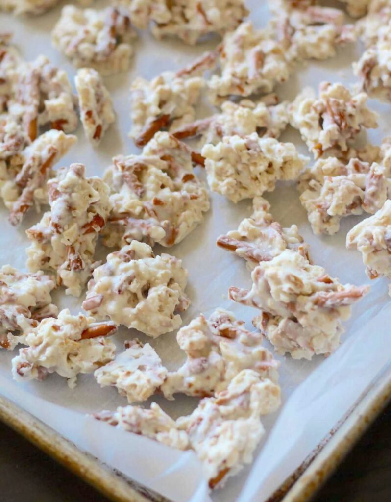 Easy White Chocolate Haystacks