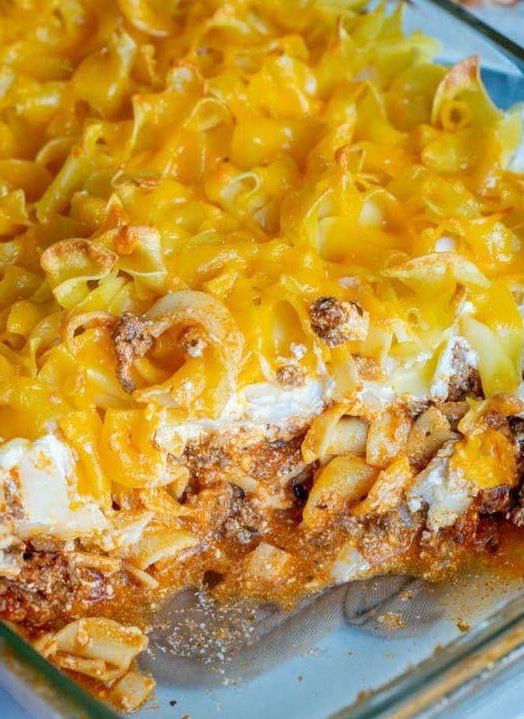 Cheesy Beef Noodle Casserole Recipe