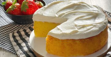 Classic Yellow Cake with Creamy Frosting