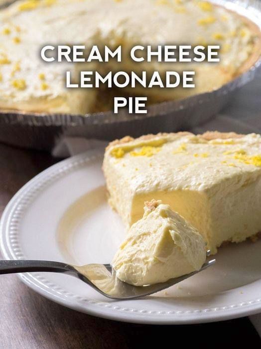 Cream Cheese Lemonade Pie Recipe