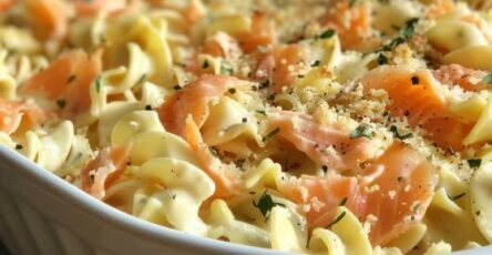 Creamy Smoked Salmon Pasta Bake Recipe