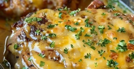 Cheesy Baked Pork Chops Recipe