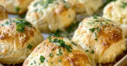 Delicious Cheesy Baked Pastry Rolls