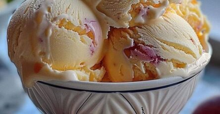 Indulge in the Creamy Delight of Homemade Peach Ice Cream