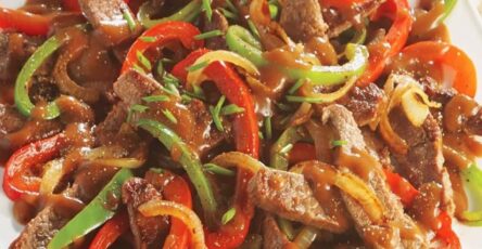 Beef Stir-Fry with Bell Peppers and Onions