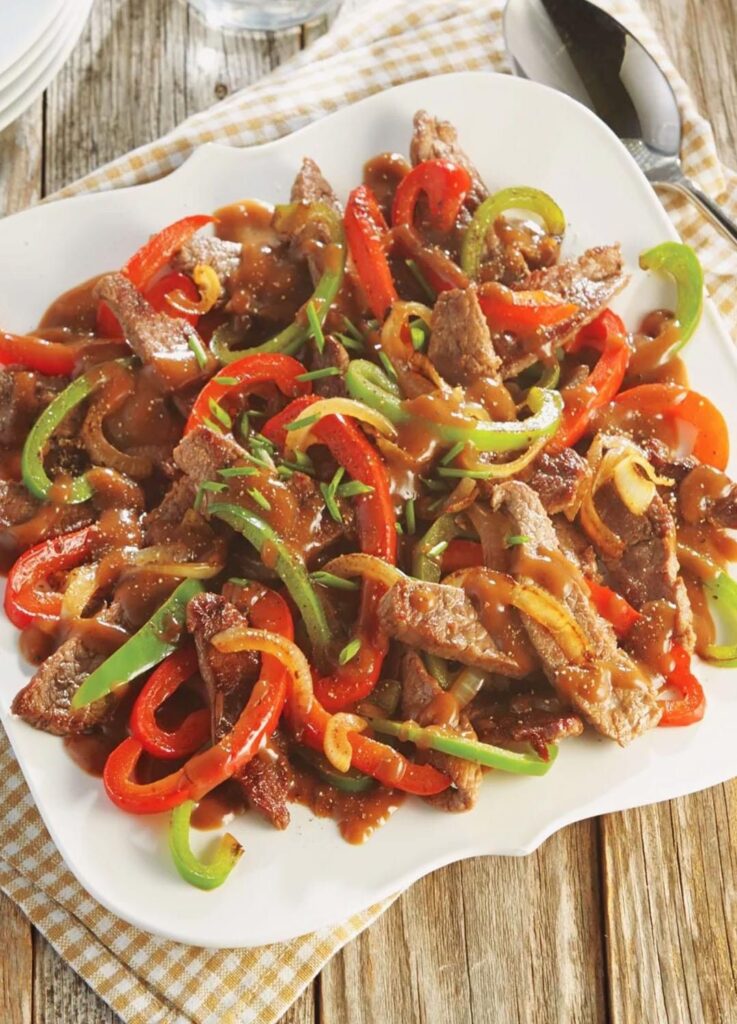 Beef Stir-Fry with Bell Peppers and Onions