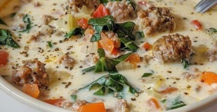 Creamy Parmesan Italian Sausage Soup