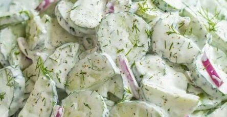 Creamy Cucumber Salad Recipe