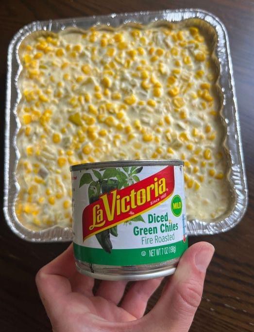 Cheesy Green Chile Corn Casserole Recipe