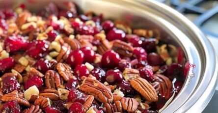 Slow Cooker Minister's Delight with Nut Topping