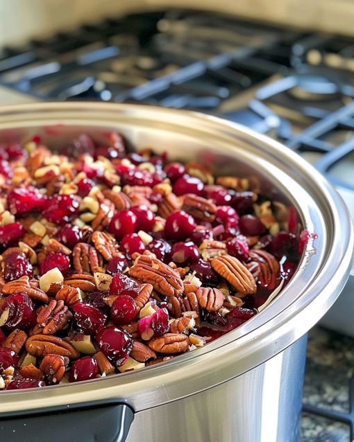 Slow Cooker Minister's Delight with Nut Topping