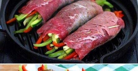 Grilled Steak and Veggie Roll-Ups